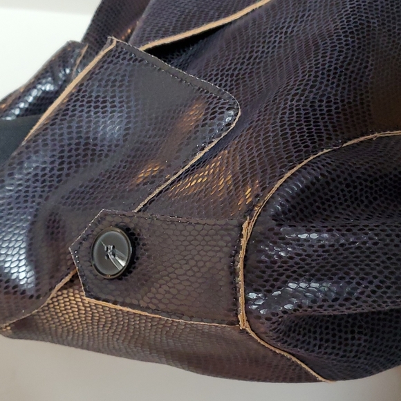 Paparazzi by Biz Snake Embossed Trench Coat, Japanese Print - Picture 13 of 16